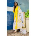 Ishita Dutta Instagram - 💛💛💛 Wearing @ambraee_ Clicked by @offical_sahibvohra