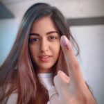 Ishita Dutta Instagram – I voted did you??? #voteforchange #exerciseyourright #castyourvote