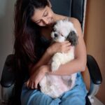 Ishita Dutta Instagram - This is what unconditional love looks like, this fluffy bundle of joy has made me a better human being. He is my stress buster, he is my everything... thanku happy for bringing so much joy in our life. I love you ❤️❤️❤️ This Diwali like always I say no to crackers... apart from creating so much pollution the noise pollution hurts and scares our fluffy friends. #saynotoanimalcruelty #saynotocrackers