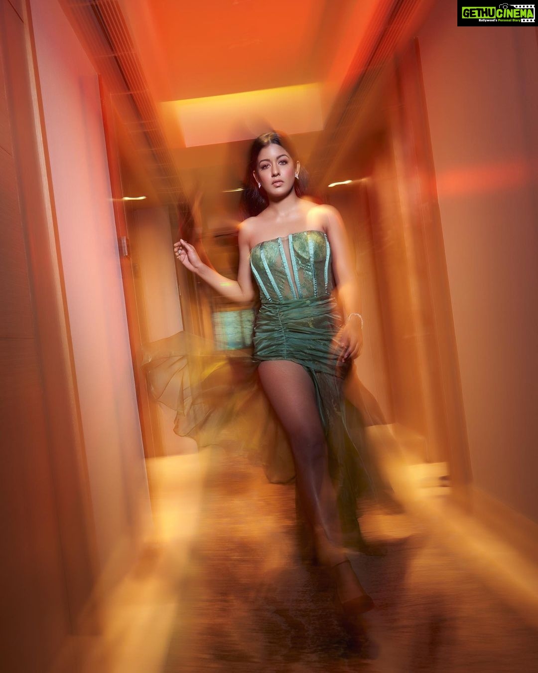 Ishita Dutta Instagram - Lovin the vibe…. ☘️ Styled by: @styleitupbyaashna Shot by: @yngtj Outfit: @nidhisanghvi__ Jewellery: @styleitupstudio Makeup: @meenalvidhani Hair: @makeupbyshaheenshaikh Retoucher: @omroopchandani Photo Assistant: @dhruwang9 Location: @radissongoregaon