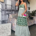Ishita Dutta Instagram - #summervibes 💚 Styling: @styling.your.soul Outfit: @lavanyathelabel Accessories: @nivi_accessories Shoes: @houseofjuttis Bag: @newleaf.store Bracelet: @ami_s_label