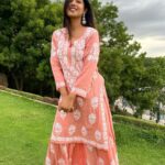 Ishita Dutta Instagram - Love for indian #alwaysandforever ❤️ Stylist: @styledbynikinagda Outfit: @thechikanlabel Pr: @_anushkapuri_