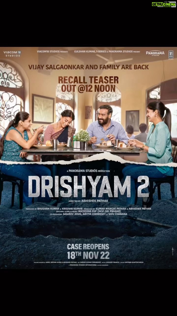 Ishita Dutta Instagram - Vijay aur uske parivaar ki kahaani toh yaad hogi na aapko? Ki yaad dilaye? #Drishyam2 in cinemas on 18th November, 2022. @ajaydevgn #AkshayeKhanna @tabutiful @shriya_saran1109 #RajatKapoor #MrunalJadhav @abhishekpathakk #BhushanKumar @kumarmangatpathak #KrishanKumar @ajit_andhare @thisisdsp @sanju_r_joshi #AdityaChowksey @shivchanana @panorama_studios @viacom18studios @tseriesfilms #Drishyam2 #VijaySalgoankar