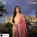 Ishita Dutta Instagram - Posted @withregram • @colorstv Miliye Kolkata ki Kajol Mukherjee se aur dekhiye #ThodaSaBaadalThodaSaPaani, 23 August se, Mon-Fri raat 9:30 baje sirf #Colors par. @ishidutta