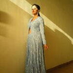Ishita Dutta Instagram - Navratri ke Navrang Episode 3: Neela The colour Blue spells royalty and serenity. Applying this context to our lives will only create a sense of calmness and richness. So stepping into the avtaar of Maa Chandraghanta, I am adorning a royal blue today to keep my sense of royalty intact while maintaining the humbleness and calm in my life. Styled by: @styleitupbyaashna Shot by: @nikhil.p.sawant Outfit: @emiraasbyindrani @indrani_designerstore Jewellery: @maxplus_jewels Hair & Makeup Team: @makeoverbysejalthakkar @celebsmakeupbysejal Location: @sayagrandresortthane Caption Credit: @beenthere_donethat2018 #navratri #2022 #ishitadutta