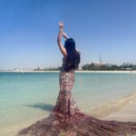 Jannat Zubair Rahmani Instagram - Just Mermaiding 💁🏼‍♀️ Not sure if that’s a word😛 #kulchechole #jzee Dubai, United Arab Emiratesدبي