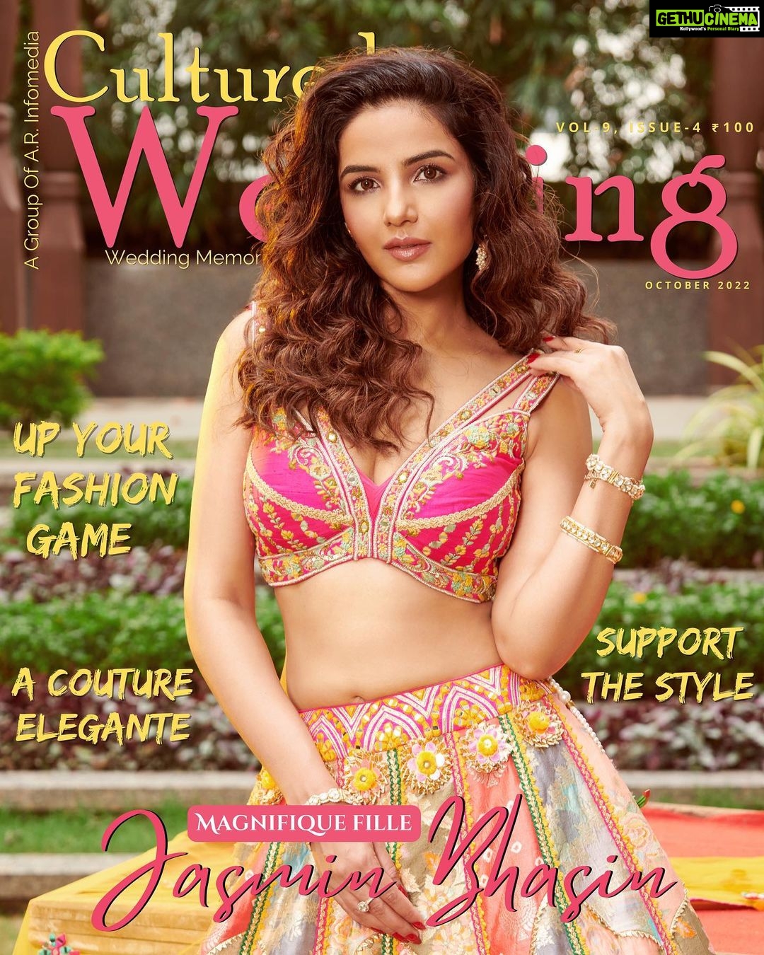 Jasmin Bhasin Instagram - So itβs wedding season and I dont plan to get married anytime soon but to give you the vibes can be a cover girl ππ for a wedding magazine @culturedwedding Managing Editor: @yadav_manjeet Business Head: @divyanijain1925 Stylist: @juhi.ali Photographer: @visualaffairs_va Make-up: @richie_muah Hair: thakuramit190 Outfit: @lizpaulofficial Jewellery: @rubans.in @koharbykanika Location: @radissonblumumbaiairport Artist Reputation Management: @communiquefilmpr BTS video: @Rohit.rmohan_official Co-ordinated by: @nadiiaamalik