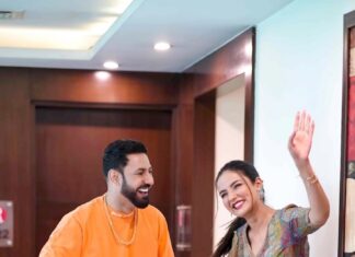 Jasmin Bhasin Instagram - Thankyou everyone #jhaanjar Song Nu Ehna Pyaar Karn Layi 🥰 #honeymoon in cinemas on #25October 🤗 #gippygrewal @jasminbhasin2806 @amarpreetchhabra @nareshkathooria @karamjitanmol @nirmalrishiofficial @jaani777 @bpraak @tseries.official @tseriesfilms @bawejastudios @vicky_bahri