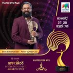 Jayasurya Instagram - Thank you @mazhavilmanoramatv n @amma.association For this 🏆