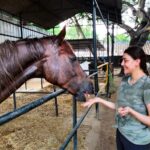 Kajal Aggarwal Instagram - “No hour of life is wasted that is spent in the saddle” - Winston Churchill Falling in love with this beautiful sport 😍 My lovely baby girl named Bubbles, teaching me major life lessons.. @chennai_equitation_centre