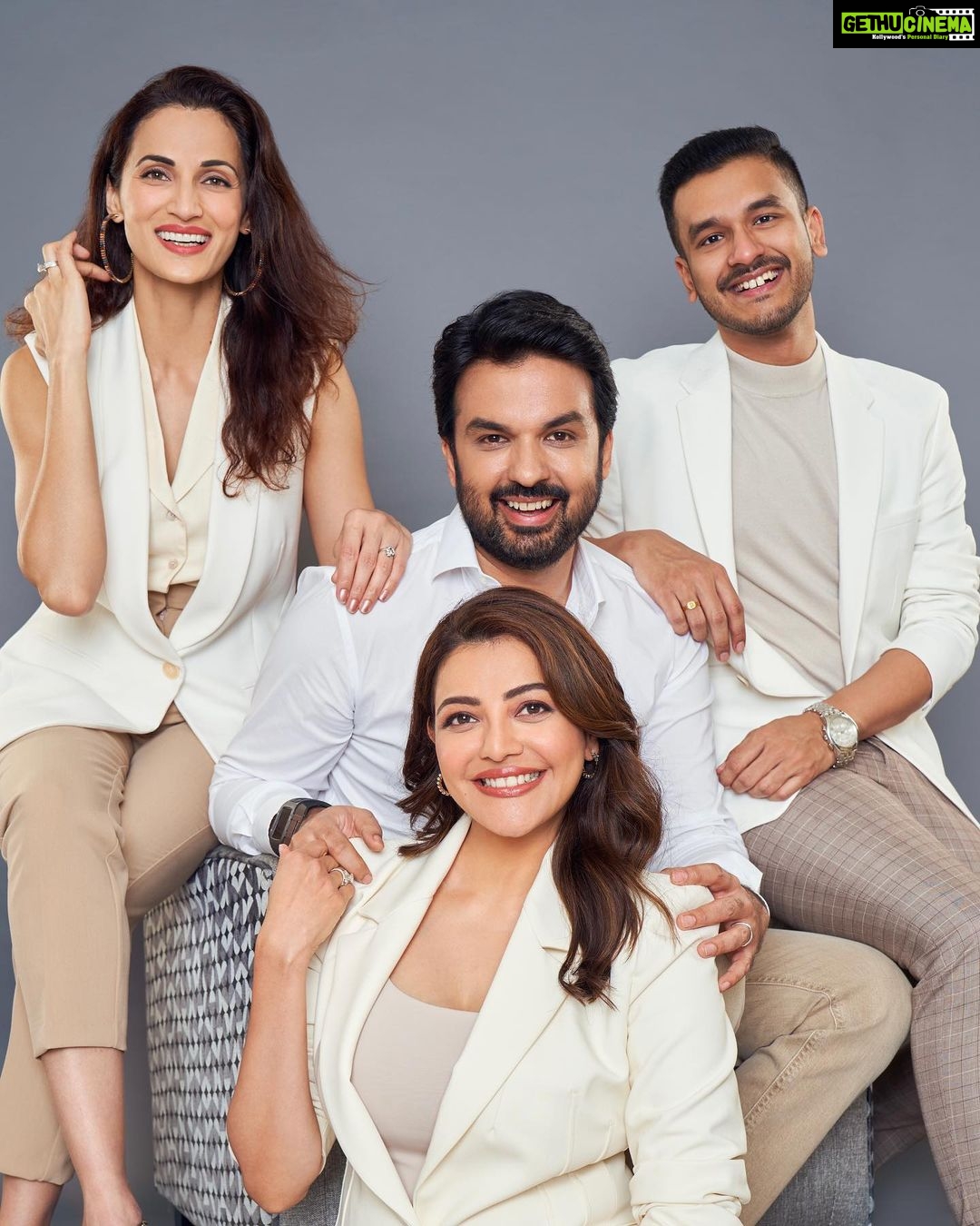 Kajal Aggarwal Instagram - Gautam and I are thrilled to reveal our passion project, which happened so synergistically with our fabulous partners @kanthi_dutt and @shilpareddyofficial After copious amounts of hard work, intense planning and thorough research, we finally bring to fruition, the most awaited and a very personal project! π With all my heart! ππ Humbled by the immense love and wishes from you all. Dropping the big news tomorrow! π #NewVenture #Gratitude #NewBeginnings #CoFounders