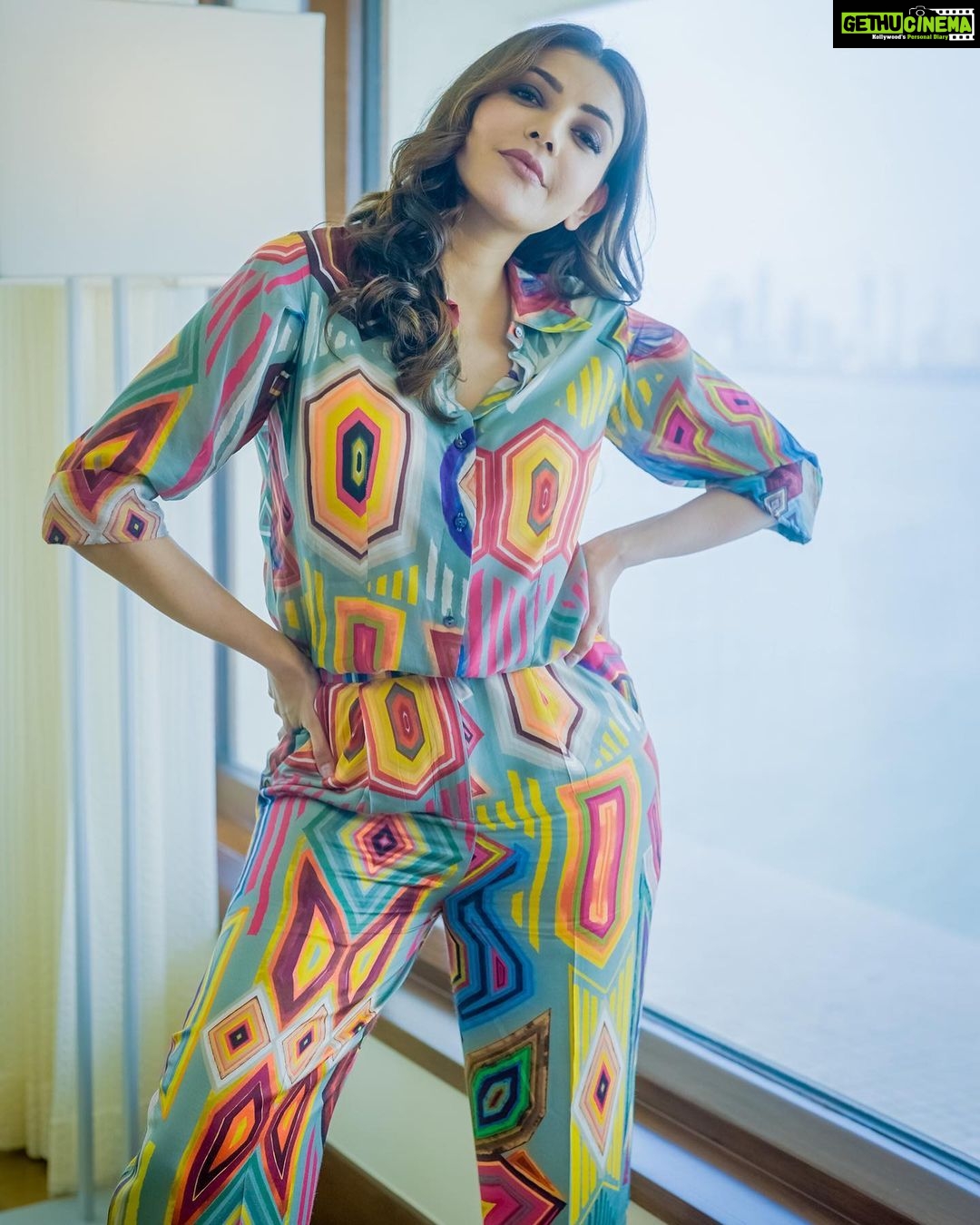 Kajal Aggarwal Instagram - #multicolouredlove