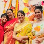 Kajol Instagram - All in one... Family, Tradition and all the goddesses for the Goddess ! #JaiMaDurga #HappyPujo