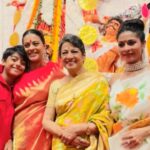Kajol Instagram – All in one…
Family, Tradition and all the goddesses for the Goddess ! #JaiMaDurga #HappyPujo
