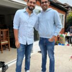 Kalidas Jayaram Instagram - To new beginnings 🍾🎥 @directormbalaji @amalapaul @dushara_vijayan London, United Kingdom