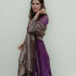 Kalyani Priyadarshan Instagram - 💜✨ Shot by @manekha_ Styled by @nikhitaniranjan Outfit @_deepthee_ Jewelry @kalyanjewellers_official Makeup @amitkagda Hair @savi.hair Team @therouteofficial