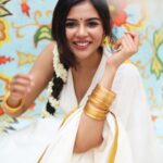 Kalyani Priyadarshan Instagram – Happy Onam everybody !!!! 🤍💛🧡