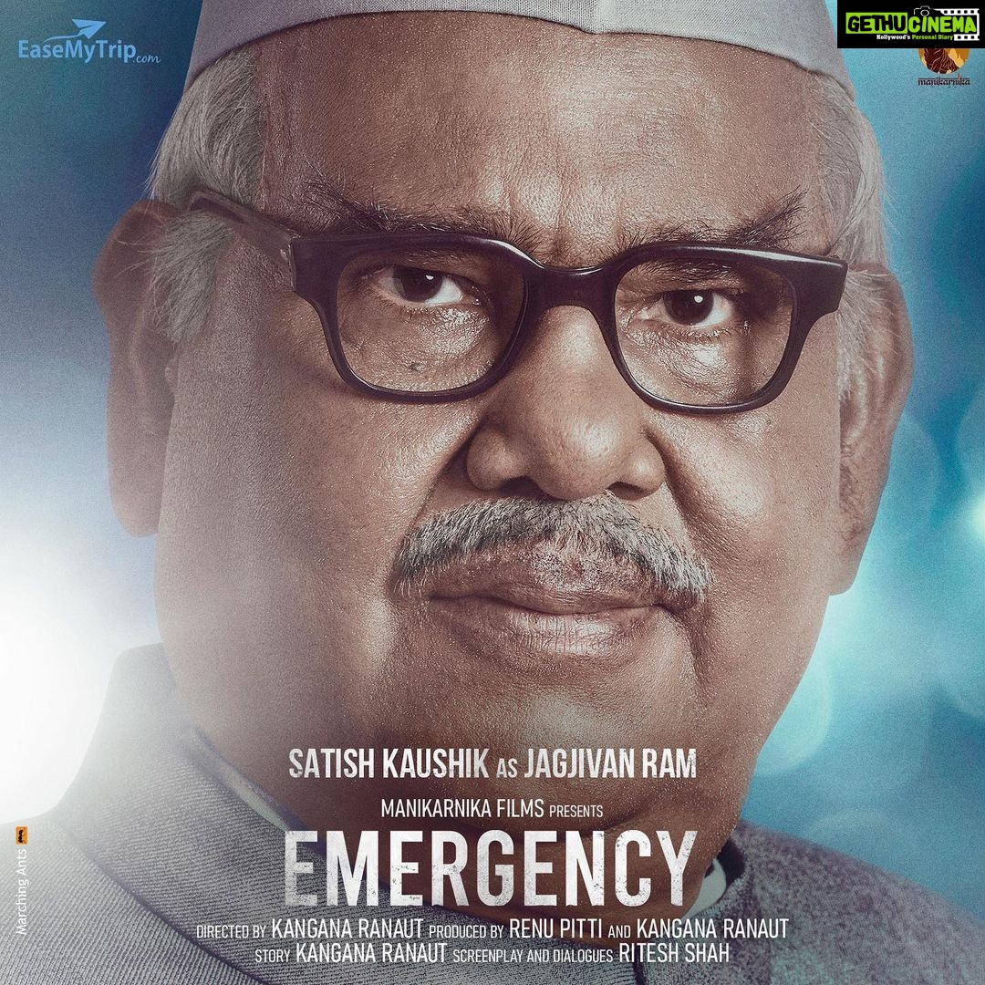 Kangana Ranaut Instagram - Last but not the least …. Presenting the powerhouse of talent @satishkaushik2178 as #JagjivanRam in #Emergency, popularly known as Babuji,he was one of the most revered politicians in the Indian Political History #Emergency @manikarnikafilms @nishantpitti @anupampkher @shreyastalpade27 @mahimachaudhry1 @milindrunning @mrsheetalsharma @aksht_ranaut @writish1 @gvprakash @manojmuntashir @khuranasamir @rakeshyadav.artncraft @raiajayg @thecastingstation @dhananjaysfx @lizziloulaw @djmalinowski @omshankar83 @darshan_pandyaa @shivanshuhere #KanganaRanaut #SatishKaushik