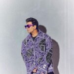 Karan Johar Instagram - Going through a Purple Patch! Styled by @ekalakhani in @dhruvkapoor 📷 @sheldon.santos