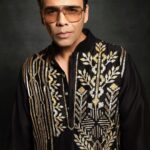 Karan Johar Instagram - Diwali nights begin!!!!! In @abujanisandeepkhosla styled by @ekalakhani ❤️🧡💜💛 📷 @maajidkhan88