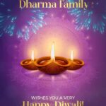 Karan Johar Instagram - May this year be filled with dhamaka of entertainment, love & light! A very happy diwali to you and your family from my Dharma family!🧡✨ #happydiwali