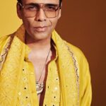 Karan Johar Instagram - Yellow far from mellow! Styled by @ekalakhani in @manishmalhotra05 📷 @thehouseofpixels