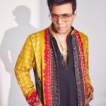 Karan Johar Instagram - Additional Traditional… in @abujanisandeepkhosla styled by @ekalakhani 📷 @sheldon.santos … hope everyone had a happy Dhanteras 💛❤️🧡