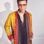 Karan Johar Instagram - Additional Traditional… in @abujanisandeepkhosla styled by @ekalakhani 📷 @sheldon.santos … hope everyone had a happy Dhanteras 💛❤️🧡