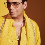 Karan Johar Instagram - Yellow far from mellow! Styled by @ekalakhani in @manishmalhotra05 📷 @thehouseofpixels