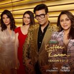 Karan Johar Instagram - This girl gang is here to spill it all on the Koffee couch!☕️😉 #HotstarSpecials #KoffeeWithKaranS7, Episode 12 now streaming only on Disney+ Hotstar. @disneyplushotstar @gaurikhan @maheepkapoor @bhavanapandey @apoorva1972 @aneeshabaig @jahnviobhan @dharmaticent