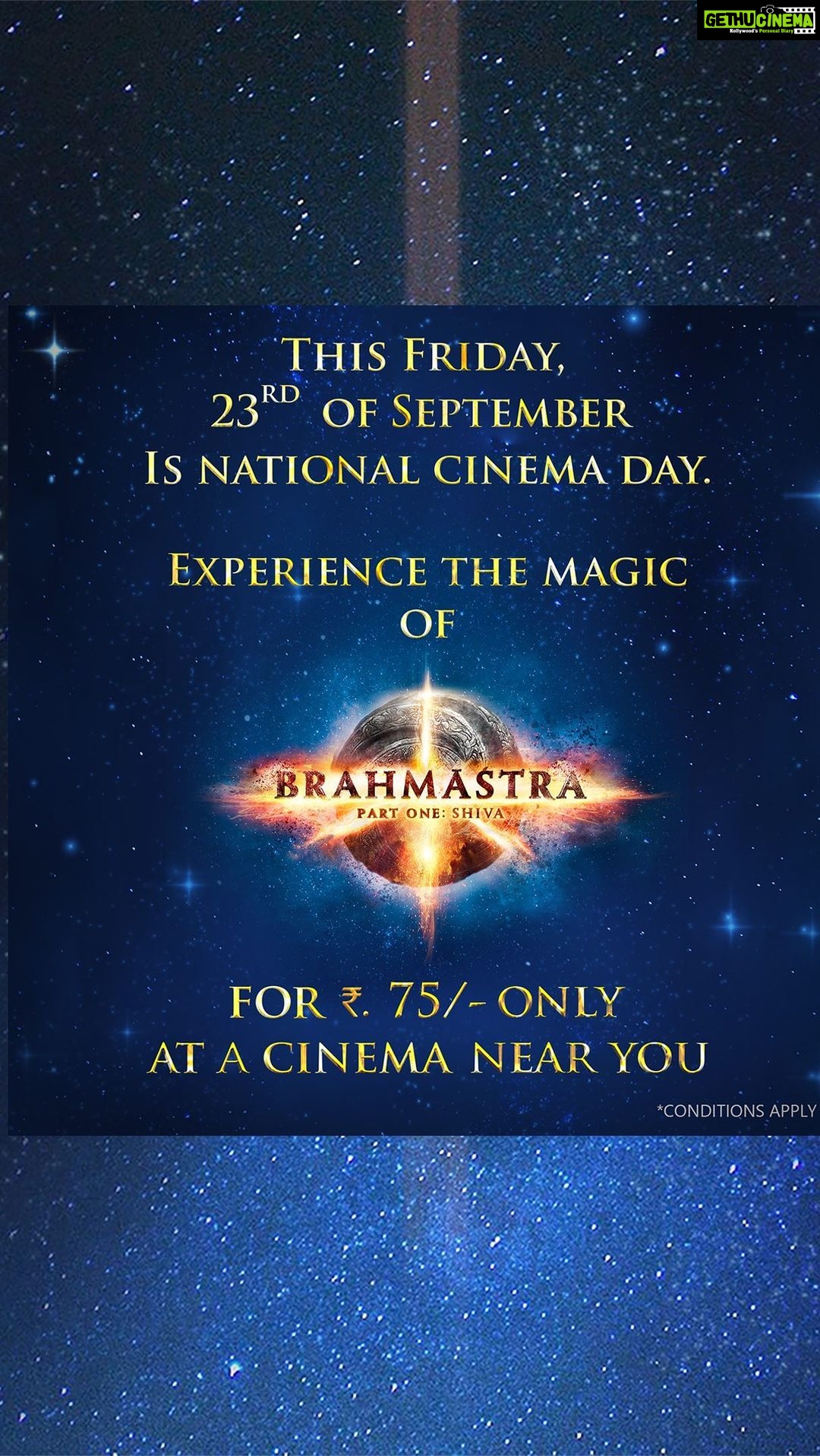Karan Johar Instagram - The magic of cinema is alive and burning!!🔥🧡 See you at the movies this Friday! #Brahmastra
