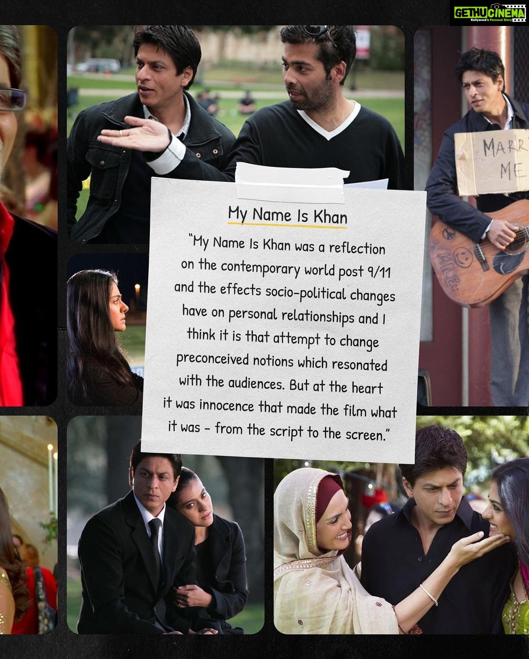Karan Johar Instagram - @karanjohar tells us about the different flavors of emotions his films have carried, emotions that made us feel alive and loved 💛