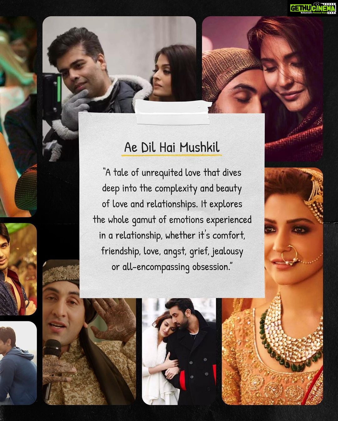 Karan Johar Instagram - @karanjohar tells us about the different flavors of emotions his films have carried, emotions that made us feel alive and loved 💛
