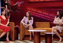 Karan Johar Instagram - These fabulous ladies are all set to spill some piping hot Koffee!🤭 #HotstarSpecials #KoffeeWithKaranS7, Episode 12 streaming from this Thursday 12am only on Disney+ Hotstar. @disneyplushotstar @gaurikhan @maheepkapoor @bhavanapandey @apoorva1972 @aneeshabaig @jahnviobhan @dharmaticent