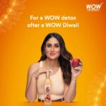 Kareena Kapoor Instagram - Your Diwali was WOW, but what now?  After all the rich food, festivities, and celebrations, it is important to rejuvenate and recover. Choosing between sticking to your fitness goals and having fun during these celebrations can be difficult. So this festive season, you can enjoy every bit to your heart’s content and detox after with a sip of @wowlifescienceindia’s Organic Apple Cider Vinegar.  Have a happy and healthy Diwali! #WOW #WOWLifeScience #InstaHealth #Diwali2022 #Ad