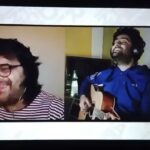 Kartik Aaryan Instagram – My fav jodi @ipritamofficial n @arijitsingh singing my fav song #Shayad at #IForIndia 🇮🇳 #LoveAajKal ❤️