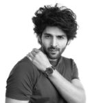 Kartik Aaryan Instagram – A R M A N I ⌚️
All you need is some #AXTime @armaniexchange 
#AXchange #KartikXArmani