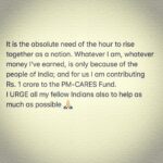 Kartik Aaryan Instagram - We need each other now more than ever. Let’s show our support 🙏🏻