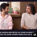 Kartik Aaryan Instagram - Sir Kal baatein Apake Pink ‘Villa’mein ✅ #Repost @pinkvilla ・・・ As Kartik Aaryan and Imtiaz Ali said, tune in to Pinkvilla and watch this actor-director duo talk about Love Aaj Kal exclusively. Tomorrow at 4 PM.🌟📸 @pinkvilla . . . . . #kartikaaryan #kartikaryanfans #sartik #sartiklovers #imtiazali #loveaajkal #loveaajkal2 #actor #director #exclusive #pinkvilla