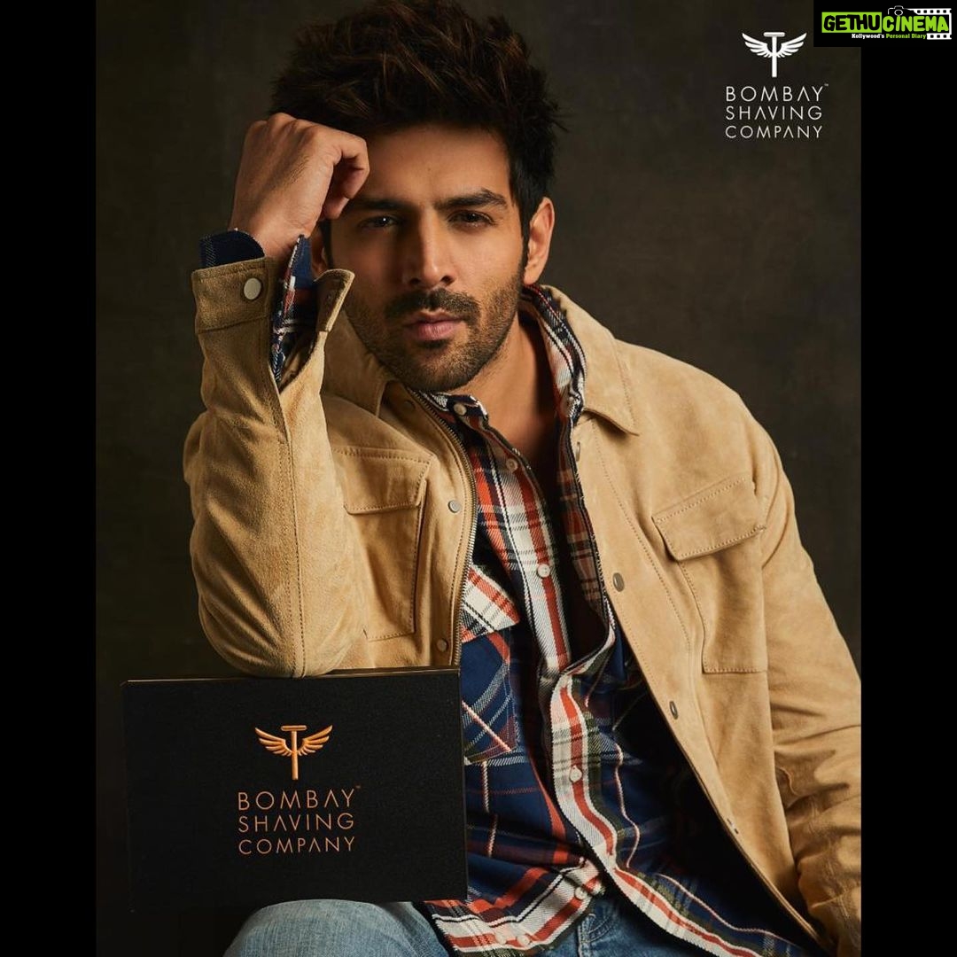 Kartik Aaryan Instagram - #MardoKaMaseeha 🕺🏻 ... . Let the Men’s Grooming Revolution Begin!! 👦🏻🪒 Excited to be the face of the revolutionary #BombayShavingCompany 🕴🏻💛 Love yourself and Join the revolution @bombayshavingcompany 🔥 #BSCxKARTIK #BombayShavingCompany #DesignedToCare