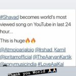 Kartik Aaryan Instagram - #Raghu ko kis baat ka Attitude hai? Swipe Right to know ➡ #Shayad #LoveAajkal ❤🕺🏻🔥