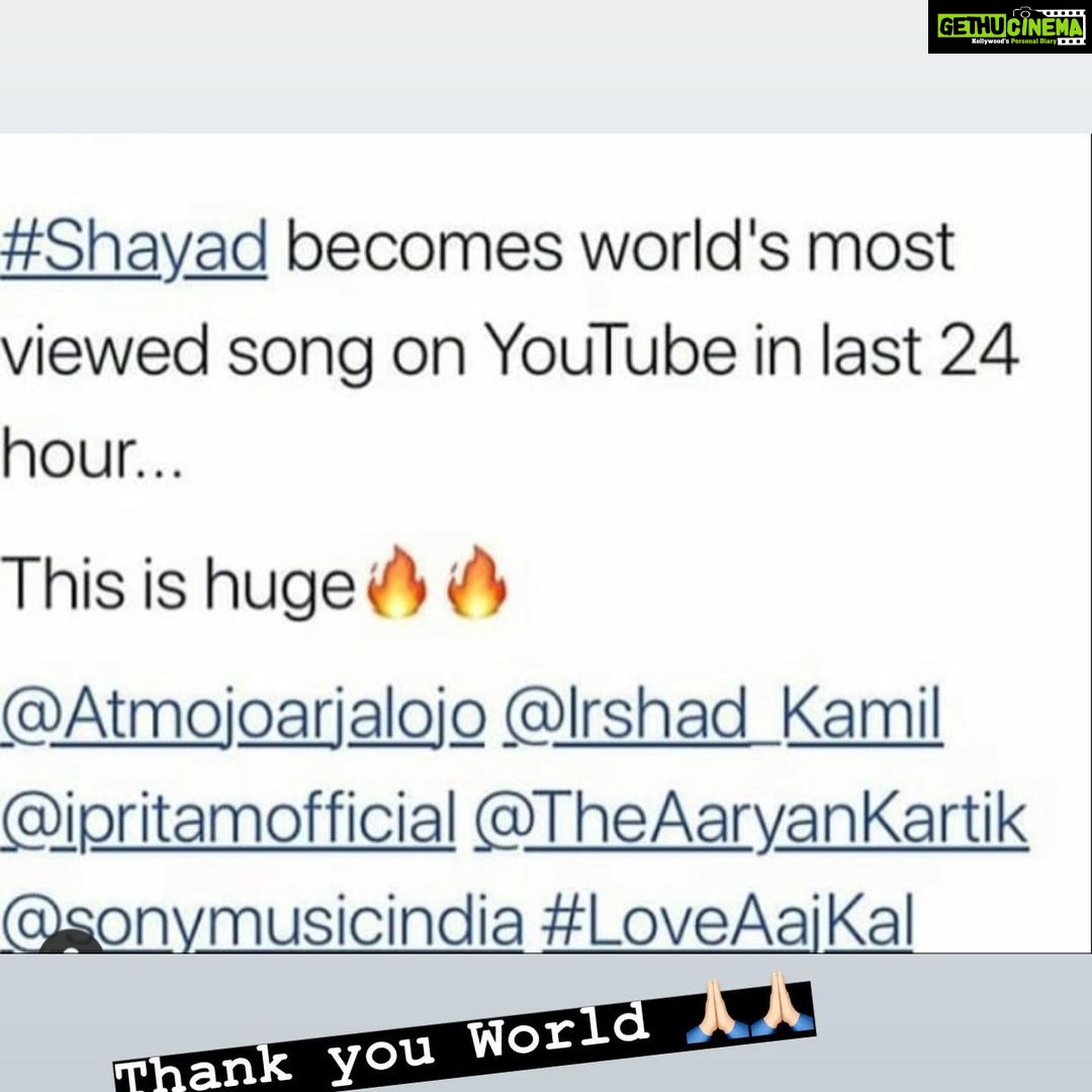 Kartik Aaryan Instagram - #Raghu ko kis baat ka Attitude hai? Swipe Right to know β‘ #Shayad #LoveAajkal β€πΊπ»π₯