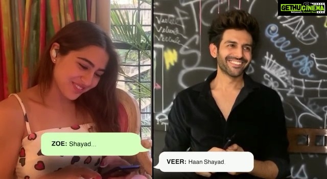 Kartik Aaryan Instagram - #Shayad πΆ Mera Fav π Aa raha hai aaj !!! πΊπ»π¨π»βπ»π©π»ππ» In my fav @arijitsingh βs Voice Song out today !! #LoveAajKal π @saraalikhan95 @imtiazaliofficial #DineshVijan @wearewsf @maddockfilms @officialjiostudios @officialjiocinema @reliance.entertainment @sarkarshibasish @randeephooda @ipritamofficial @sonymusicindia @_arushisharma