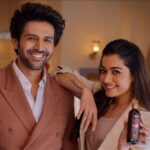 Kartik Aaryan Instagram - Waah nahi Wow 😎 with @rashmika_mandanna ❤️❤️ @wowskinscienceindia