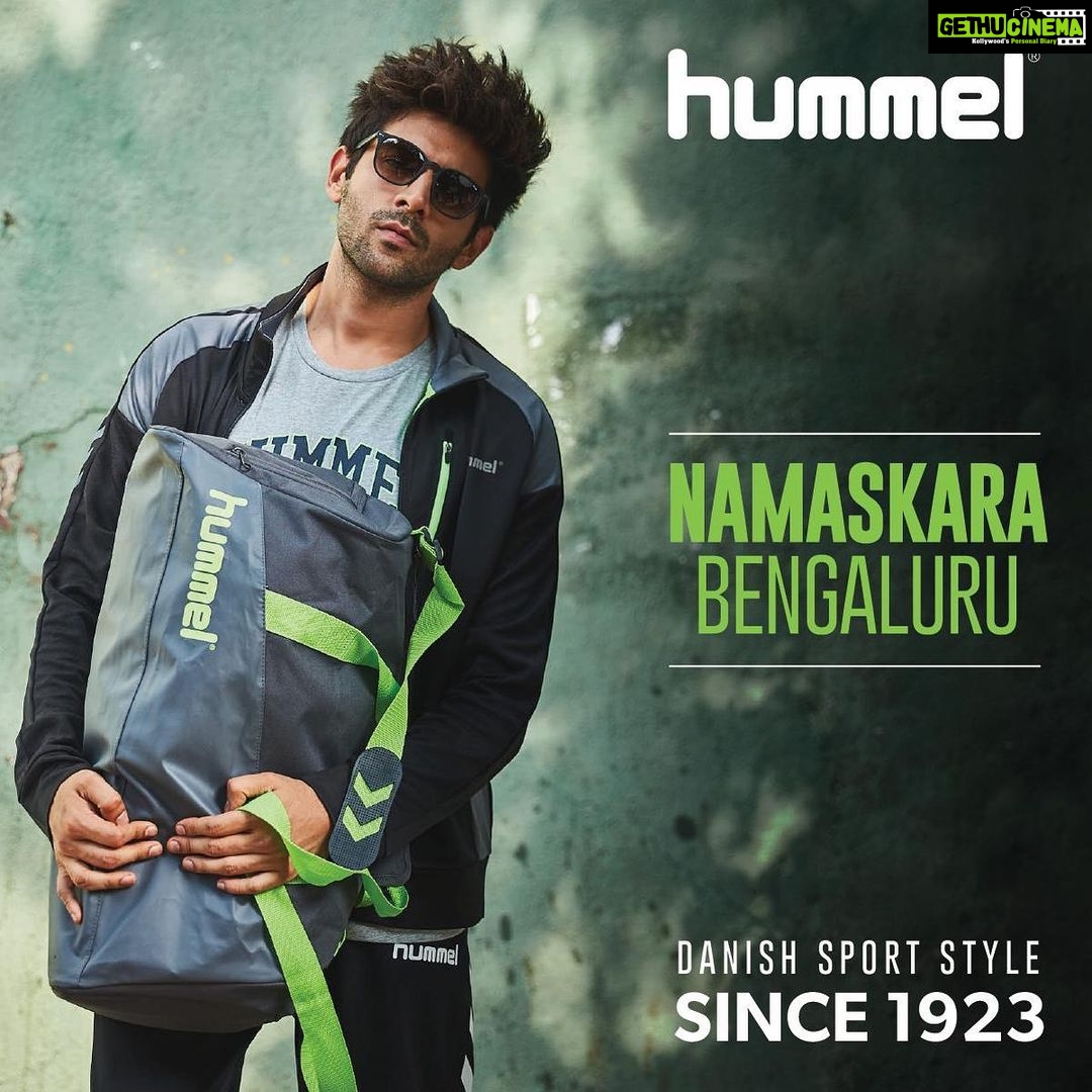 Kartik Aaryan Instagram - #Hummel launching tomorrow in India Starting with #Bangalore ❤️ @hummelindia See you guys tomorrow 😘 #KartikXHummel #DanishDynamite