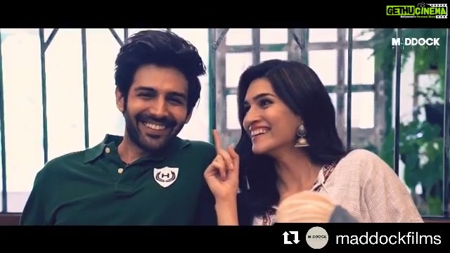 Kartik Aaryan Instagram - Shehnayiyan suna de rahi hain!! Aapko bhi sunaayi de rahi hai na🔔❤️🤫 #LukaChuppi Releasing THIS FRIDAY !! @kartikaaryan @kritisanon #DineshVijan @aparshakti_khurana @laxman.utekar #PankajTripathi #VinayPathak @tseries.official @officialjiocinema