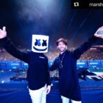 Kartik Aaryan Instagram - The Moment !!😎😵😵 जब @marshmellomusic ने कोका कोला बजाया #CocaCola 🤟🏻🤟🏻 Thank u #Marshmello ❤️ #Vh1supersonic2019 Thank you @#Pune #LukaChuppi #Repost @marshmellomusic ・・・ Tonight was incredible! Thank you Pune and thank you India for showing so much love to not only myself but each other! I love this place, can’t wait to be back ❤️ big thanks to @kartikaaryan for coming out with me tonight!