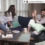 Kartik Aaryan Instagram - When your feet are up with the Hilarious @anaitashroffadajania 😍 Its a laugh riot !! Had a blast ❤️ #FeetUpWithTheStars @voot #IDontNeedTinder 🤓 #Repost @anaitashroffadajania ・・・ Getting to know @kartikaaryan !! What a riot!! #feetupwiththestars now on @voot . #condénastvideo