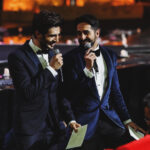 Kartik Aaryan Instagram - Hosting with my witty dost @ayushmannk was so much fun My Debut as @iifa host will always be special ❤️❤️ @colorstv @wizcraft_india Catch all the fun and madness tomorrow at 1 pm and 5 pm 🤗🤗 #iifaRocks #IIFA2018