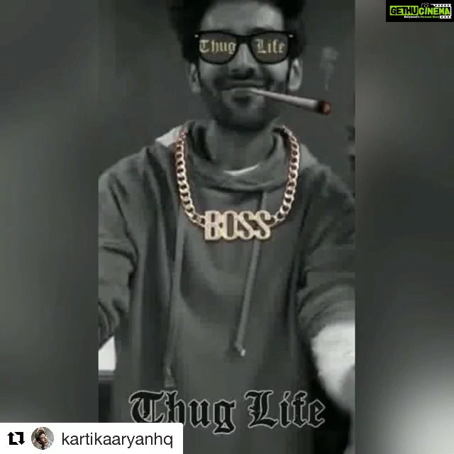 Kartik Aaryan Instagram - #Thuglife 🤘🏻 In between promotions #SonukeTitukiSweety This Friday !! . . #Repost @kartikaaryanhq ・・・ Thug life Does the bottle flip trick like a pro #KartikAaryan #AaryanKartik #SonuKeTituKiSweety #Bollywood #star #hero #hottie #23rdFeb #releasedate #movie @kartikaaryan